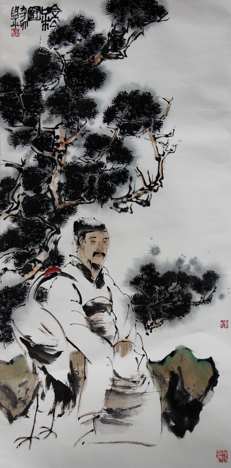 吟松图